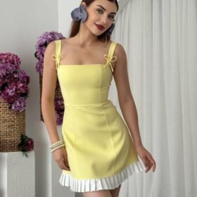 Steel Fiyonk Detay Elbise