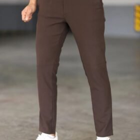 Erkek Düz Kesim Bilek Boy Kumaş Pantolon