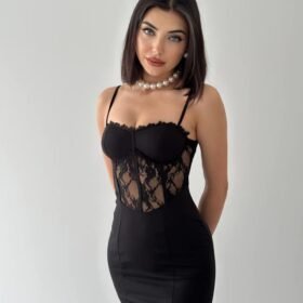 Begonia İp Askılı Elbise