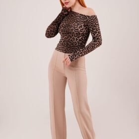 Ön Dikiş Detaylı Tek Düğme Taş Pantolon