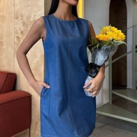 Sırt Bağcıklı Tensel Elbise 2880