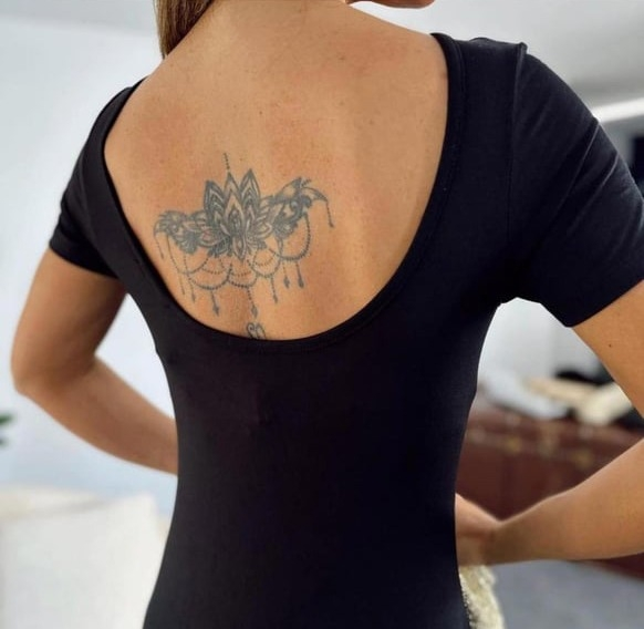 Kadın Kısa Kollu Sırt Dekolte Detay önü çift Yırtmaçlı Viskon Elbise - Görsel 2