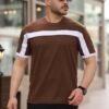 Erkek şerit Detaylı Kısa Kollu T-shirt