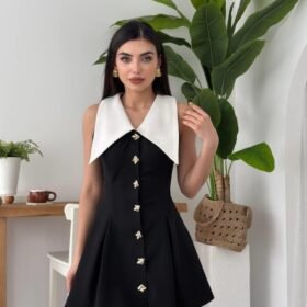 Ness Düğmeli Elbise