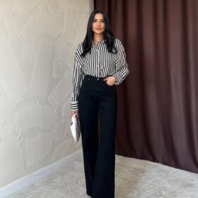 Siyah Comfy Jeans Pantolon