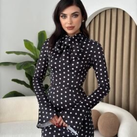 Potenza Puantiyeli Elbise