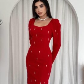 Akit İnci Detaylı Elbise