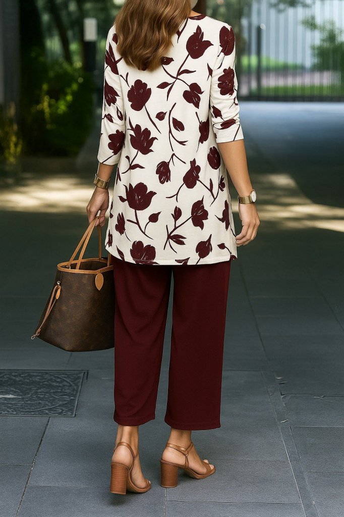 Kadın Uzun Kollu önü Açık Modal Ceket Kolsuz Viskon Iki Iplik Bluz Ve Pantolon üçlü Takım - Görsel 2