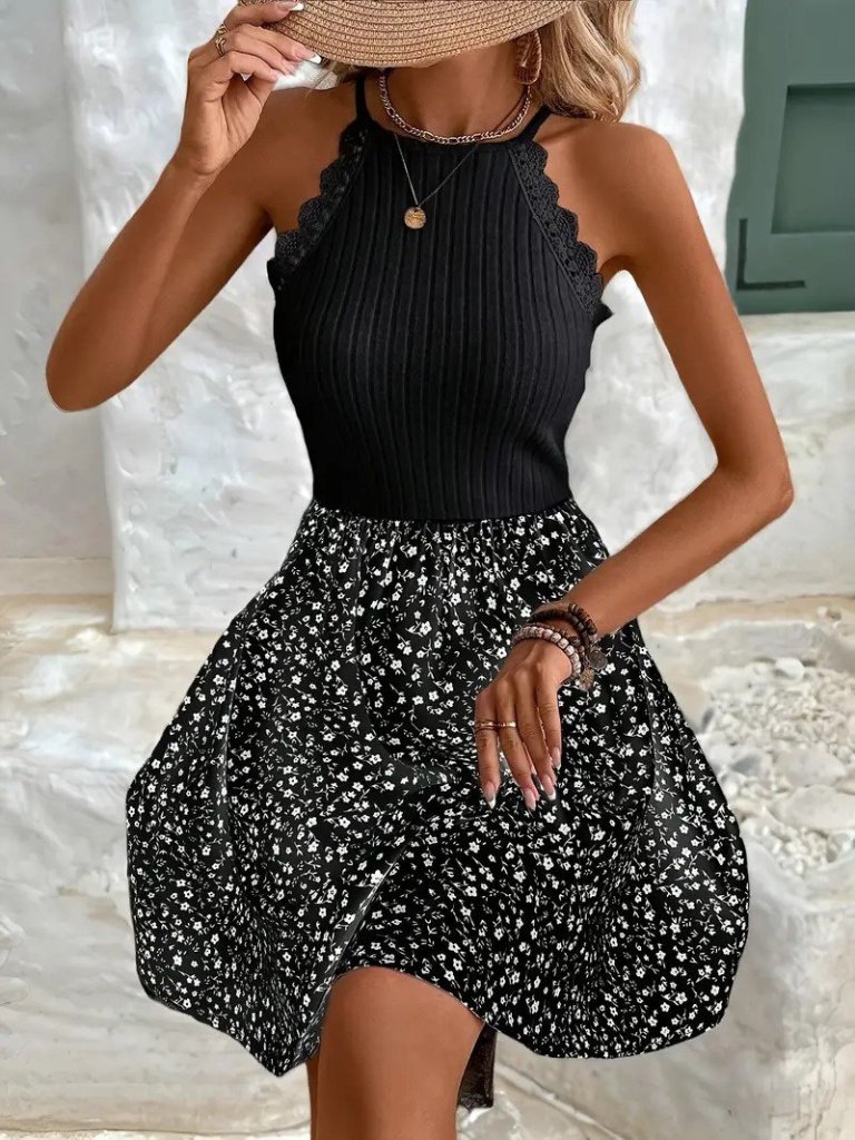 Kadın Omuzlardan Açık Reglan Kol Detaylı üst Fırfırlı Kaşkorse Alt Süprem Elbise - Görsel 2