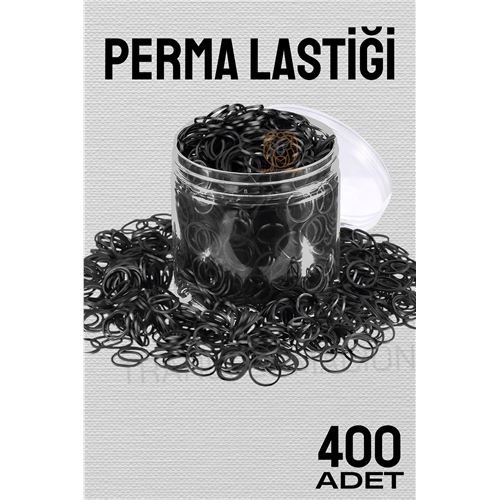 Turk Perma Lastiği İnce 400 ADET SİYAH