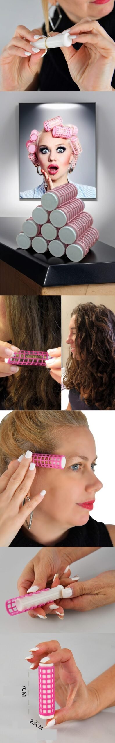 Turk Isıtmalı Sulu Bigudi 2.5 cm 10 Adet Solingen Professional - Görsel 2