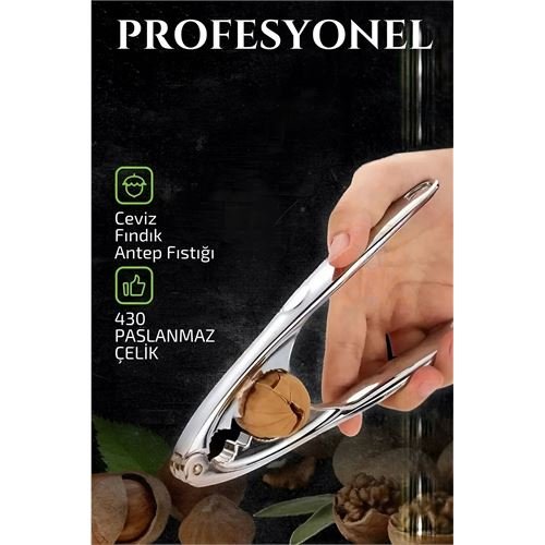 Turk Fındık Ceviz Kırıcı 304 Paslanmaz Çelik Mink Design