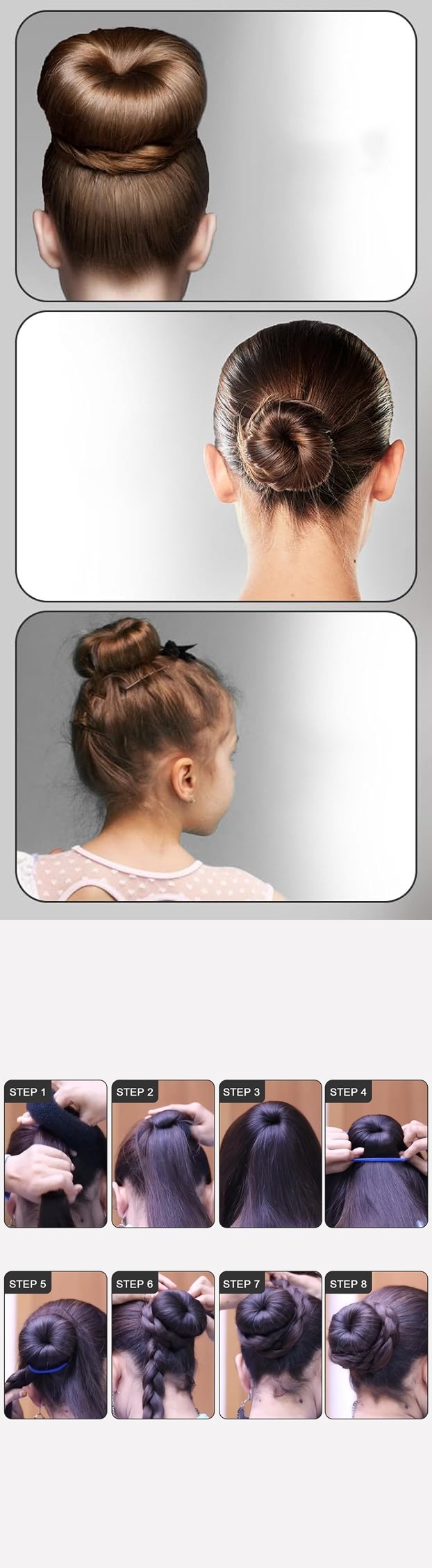 Turk Saç Topuz Süngeri SİYAH 10 METRE Forero Design - Görsel 2