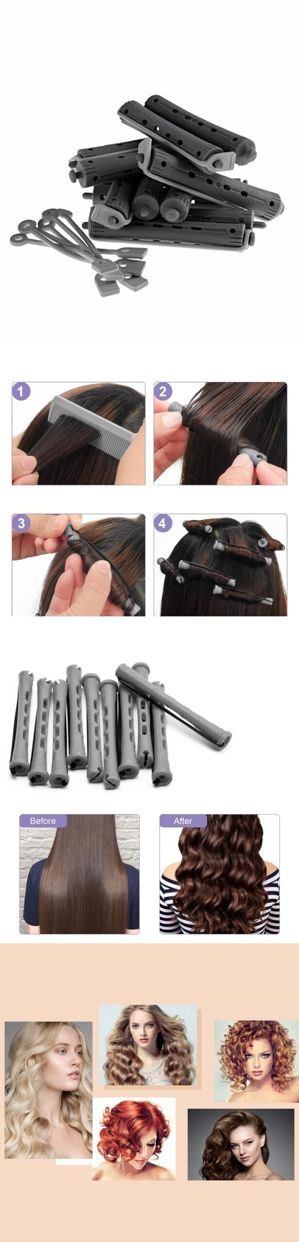 Turk Bigudi Çubukları 1.5 CM 12 ADET - Görsel 2