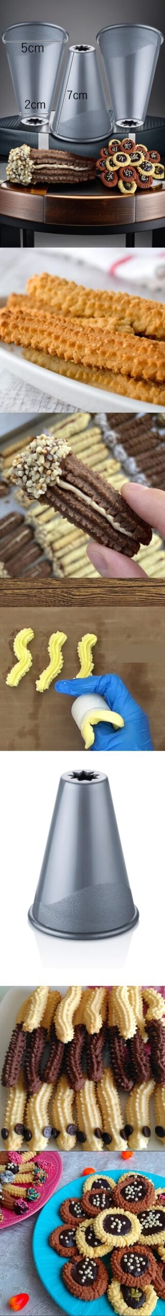 Turk 3 lü Tırtıl Kurabiye Şekillendirici Fracassi Design - Görsel 2