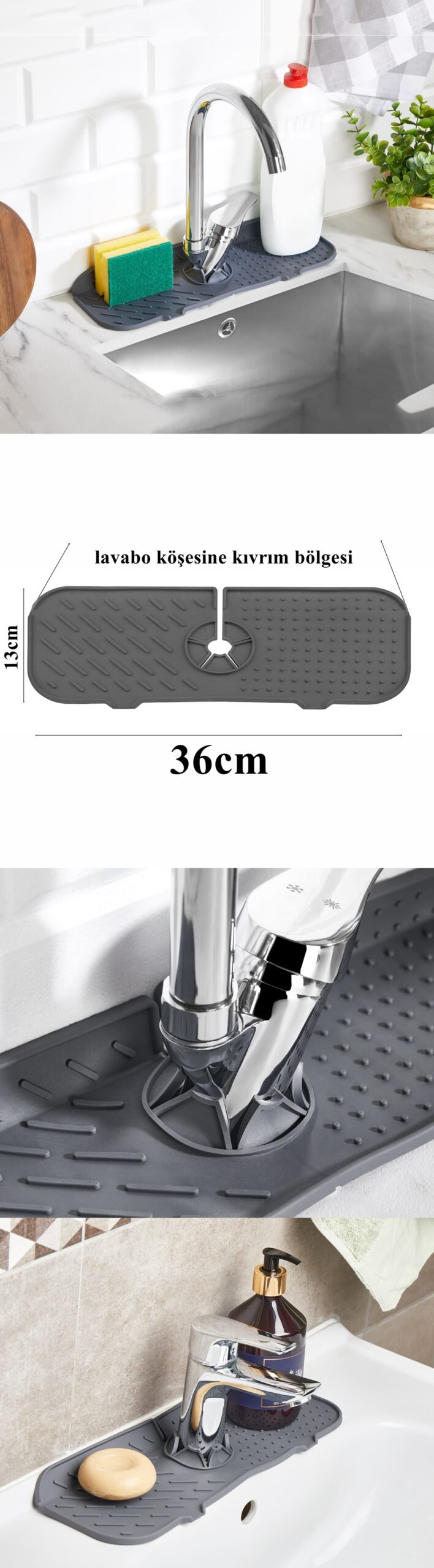 Turk Silikon Lavabo Batarya Matı - Görsel 2