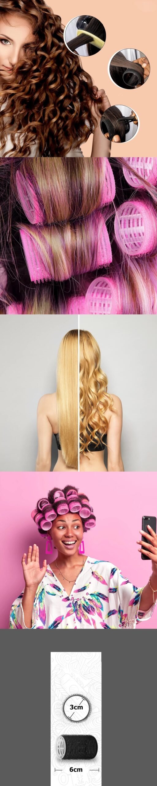 Turk 3 Cm Bigudi 6 li Paket - Görsel 2