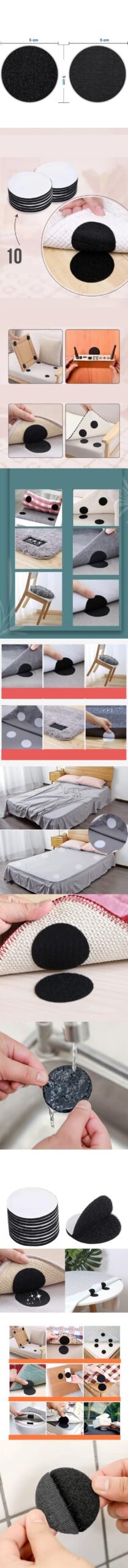 Turk Halı Kaydırmaz Cırt Pedler 30 ADET - Görsel 2