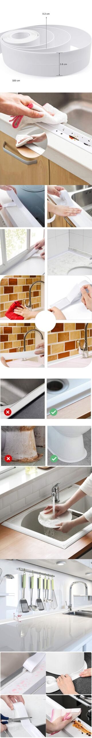 Turk Su Geçirmez Küvet Lavabo Duş Bandı 3 Metre Flexia Design - Görsel 2