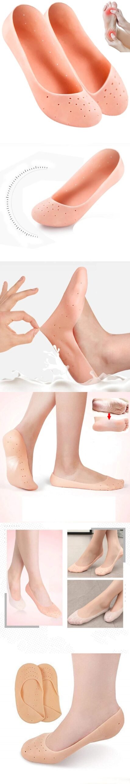 Turk Nasır Yara Koruyucu Silikon Koruyucu Çorap - Görsel 2