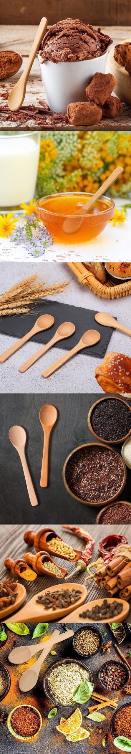 Turk Ahşap Baharat Kaşığı Barnhard Design 6 ADET - Görsel 2
