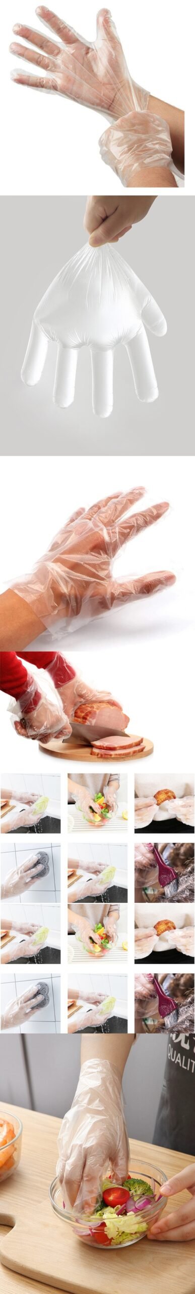 Turk Tek Kullanımlık Şeffaf Eldiven 100 Adet - Görsel 2