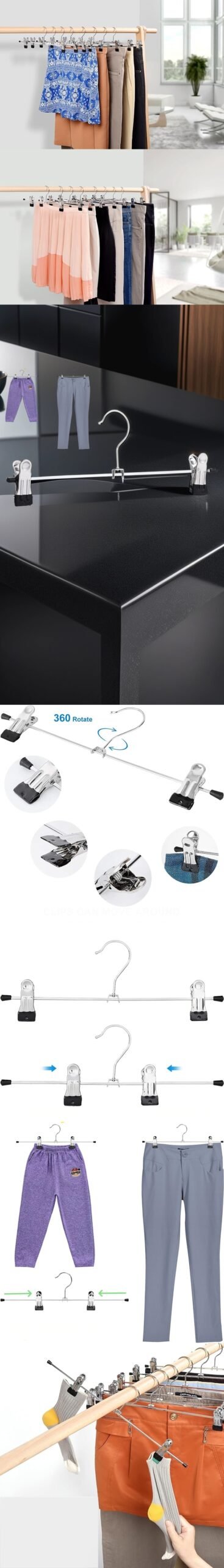 Turk Metal Etek Pantolon Askısı - Mandallı Etek Askısı Pantolon Askısı 20 Adet - Görsel 2