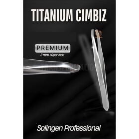 Turk 3 mm İnce Uçlu Cımbız Titanyum Çelik Solingen Professional