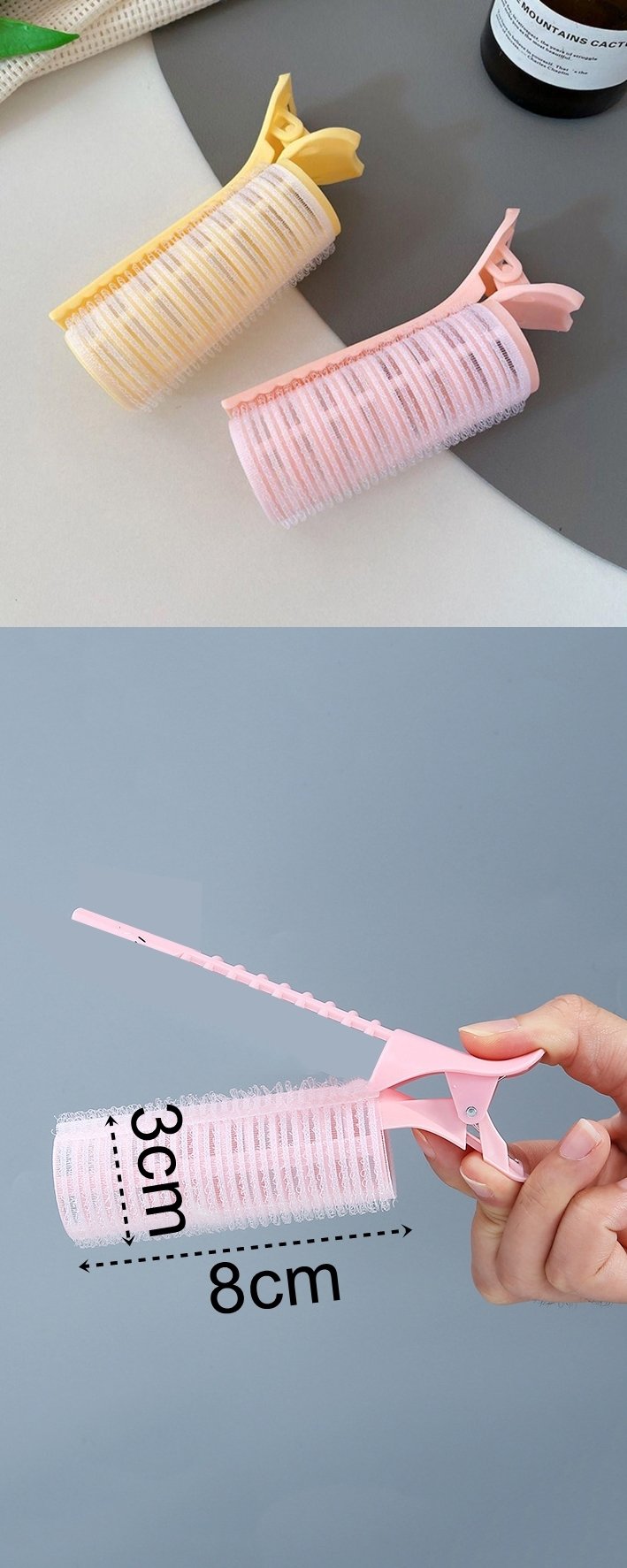 Turk Klipsli Saç Bigudisi Isısız Doğal Bukle Gece Bigudisi 3 cm 6 lı Set - Görsel 2