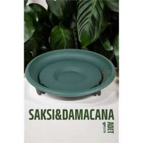 Turk Tekerlekli Saksı Altığı 37 CM YEŞİL