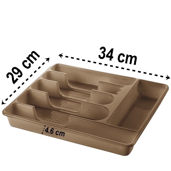 Turk Çekmece İçi Kaşıklık Kepçelik 6 Gözlü LATTE - Görsel 2