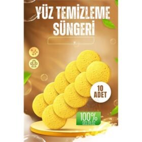 Turk  Makyaj Temizlik Pedi Cilt Temizlik Süngeri Doğal Selülöz 10 ADET