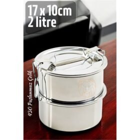 Turk Sefer Tası Paslanmaz Çelik Yemek Kabı 17 cm 2 LİTRE