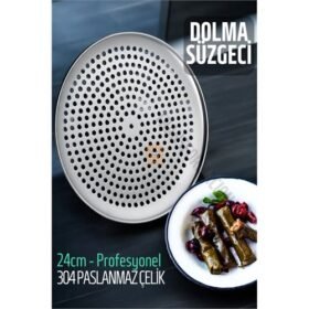 Turk Sarma Dolma Süzgeci 24 cm 304 Paslanmaz Çelik