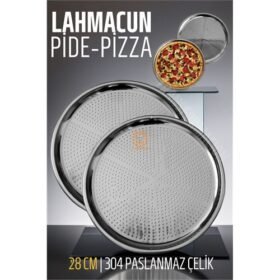 Turk Lahmacun Pizza Pide Pişirme Tepsisi 28 CM 2 li SET