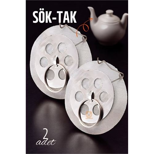 Turk Sök-Tak Demlik İçi Çay Filtresi Çay Süzgeci 2 adet