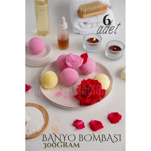 Turk Banyo Bombası Jakuzi Küvet Banyo Bombası Topu 6 adet 300 Gr