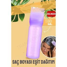 Turk  Saç Boyası Eşit Dağıtım Şişesi Doldurulabilir Taraklı Aplikatör  Solingen Professional