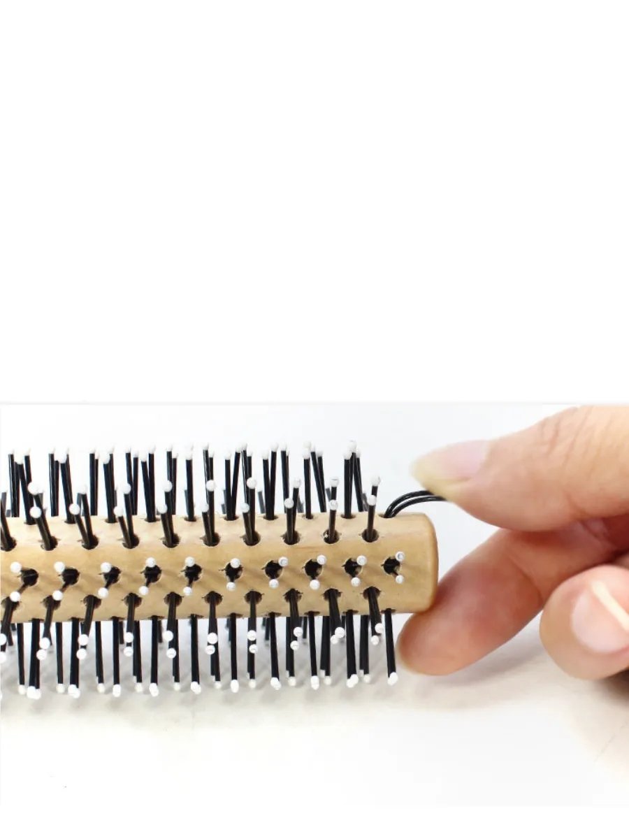 Turk Sakal Fırçası Saç Fırçası ve Fön Fırçası Ahşap Saplı - Görsel 2