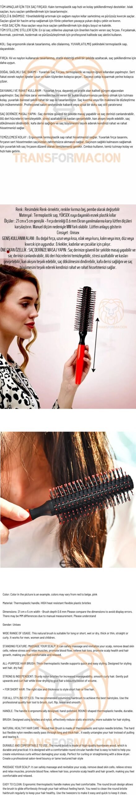 Turk Fön Fırçası Fön Ve Tarama Fırçası Bristol - Görsel 2
