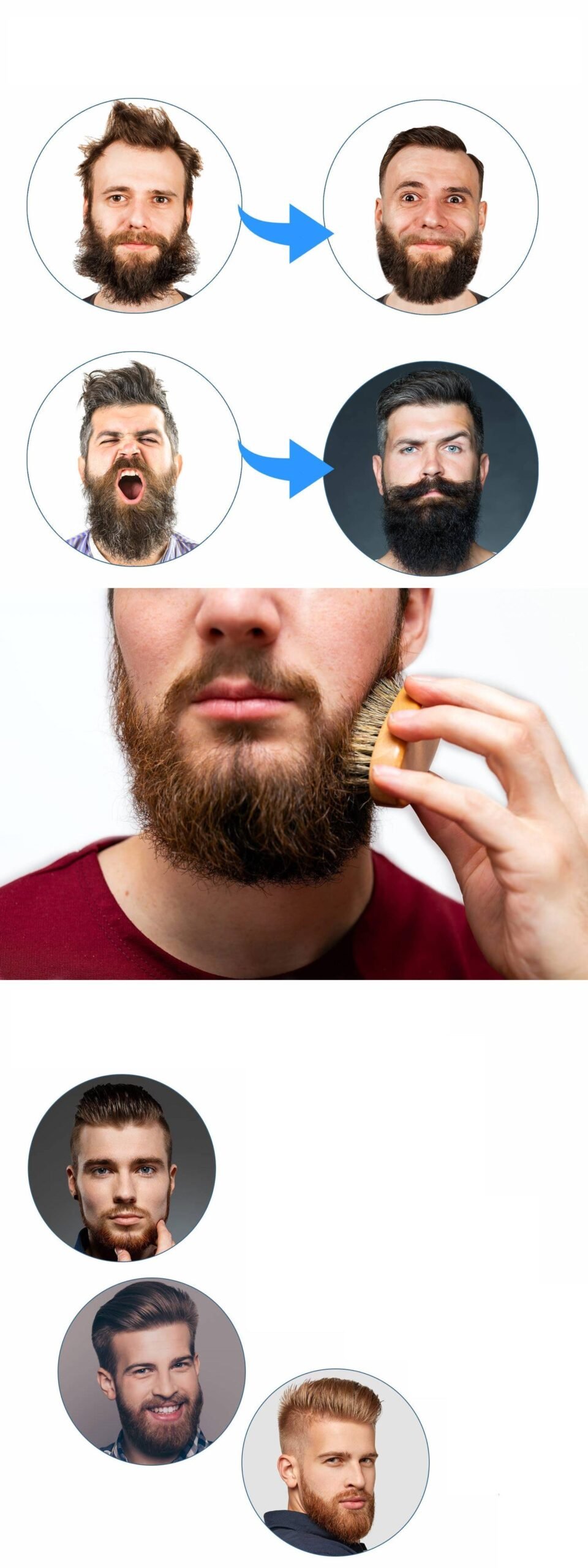 Turk Absolute Sakinleştirici Sakal Tarama Doğal Fırçası - Görsel 2