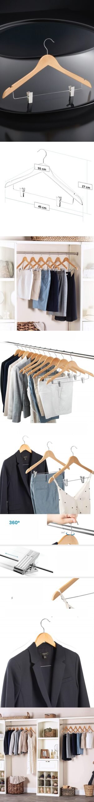 Turk Takım Askısı Ceket Etek Pantolon Kıskaçlı 8 Adet Vincentis Devoto Design - Görsel 2