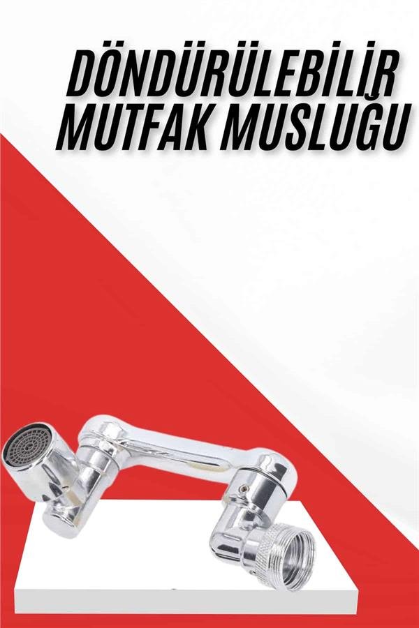 Her Yere Dönebilen Tasarruflu Mutfak Musluk Başlığı Ucu Musluk Ucu Oynar Başlıklı - Görsel 2