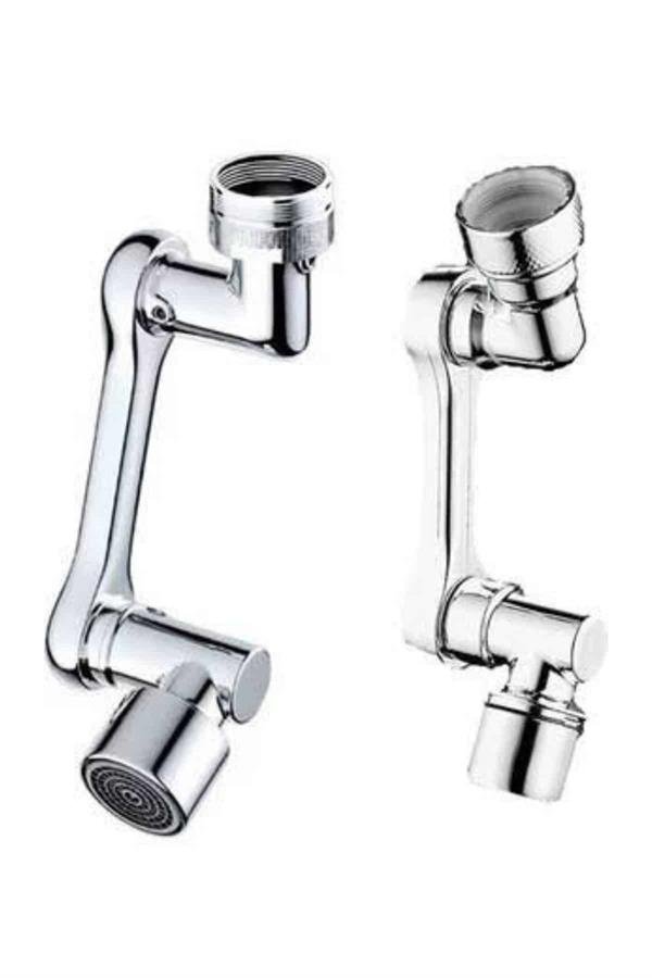 Her Yere Dönebilen Tasarruflu Mutfak Musluk Başlığı Ucu Musluk Ucu Oynar Başlıklı - Görsel 5