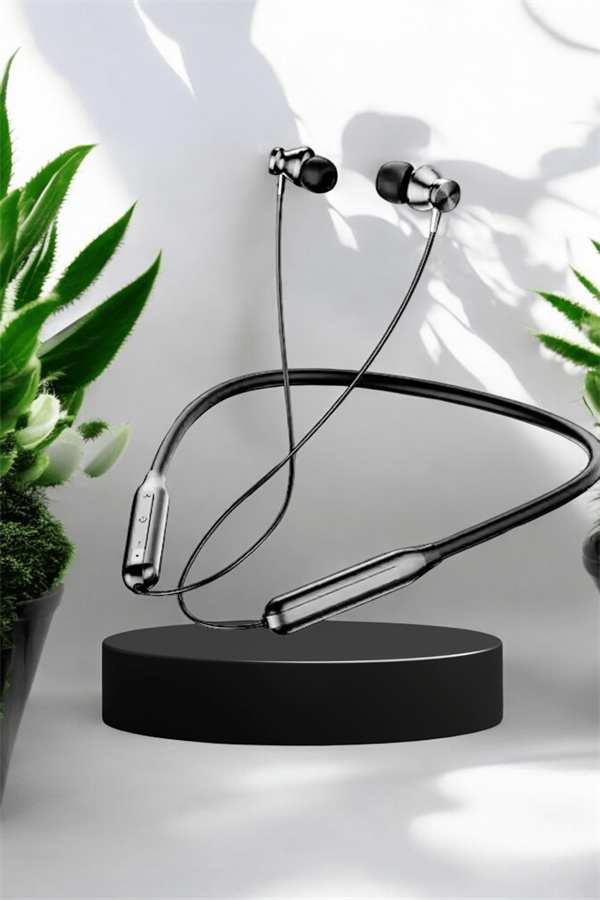 Boyun Bantlı Kablolu Kulaklık ANC Özelliği Uzun Şarj Süreli Sporcu Kulaklığı - Görsel 2