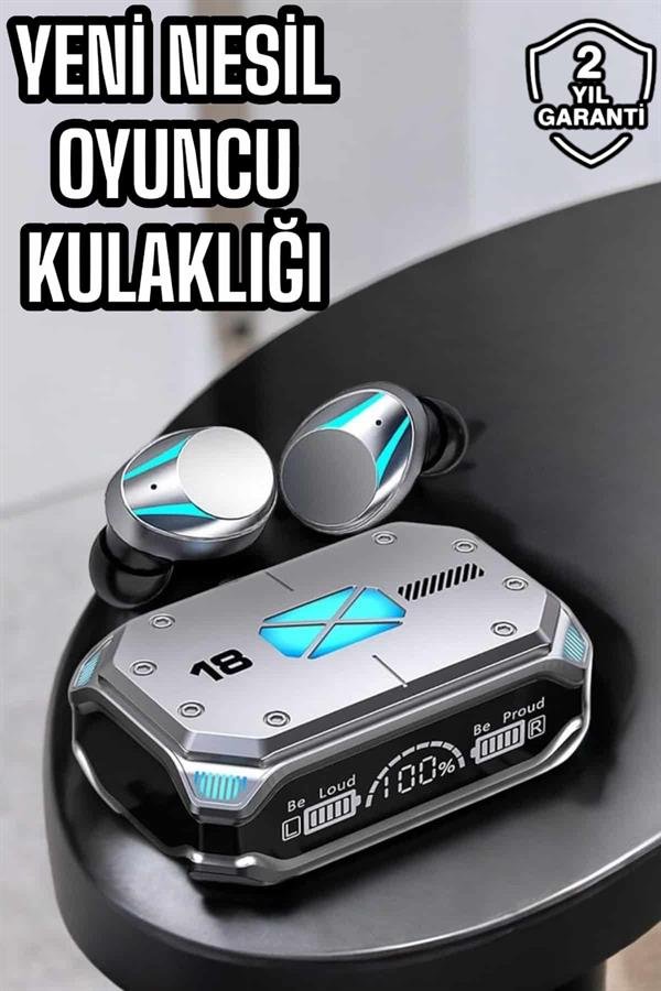 Yeni Nesil Kablosuz Bluetooth Kulaklık Dijital Göstergeli 5.3 Bluetooth - Görsel 2