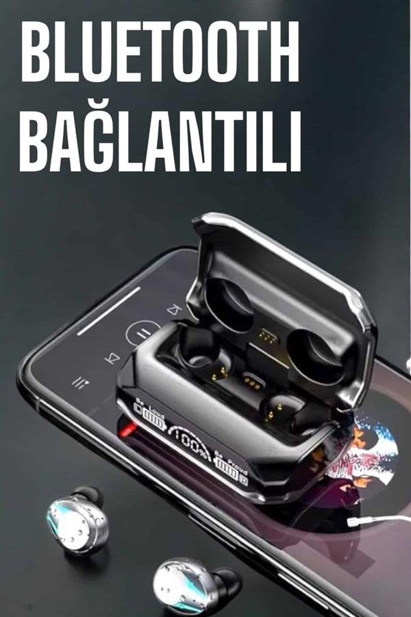 Yeni Nesil Kablosuz Bluetooth Kulaklık Dijital Göstergeli 5.3 Bluetooth - Görsel 3