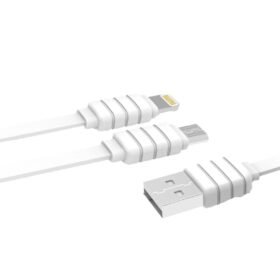 S56 2in1 (Lightning-Micro USB) Kablo 1.2M 2.1A-(5796)