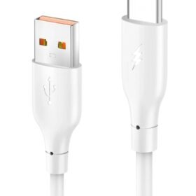 DC65 USB to Type-C 1M 3.0A Hızlı Şarj Kablo - Beyaz-(5796)
