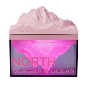 Z4 Kuzey Okyanus Temalı Gece Lambası Özellikli BT Kablosuz Hoparlör - Pembe-(5796)